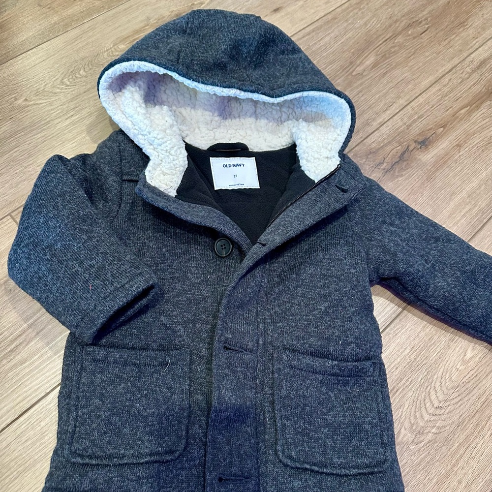 Old Navy Black Hooded Jacket